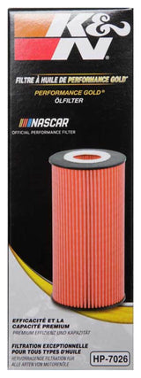 K&N Performance Oil Filter for 14-17 Dodge Durango 3.6L / 14-17 Jeep Grand Cherokee 3.6L - HP-7026