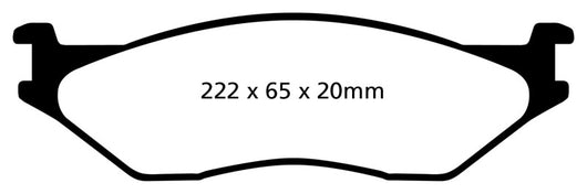 EBC 02-05 Ford Econoline E550 Yellowstuff Front Brake Pads - DP41653R