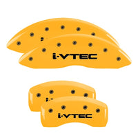 MGP 4 Caliper Covers Engraved Front Honda Engraved Rear HR-V Yellow finish black ch - 20217SHRVYL