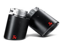 Akrapovic 09-12 Volkswagen Golf GTD (VI) Tail Pipe Set (Carbon) - TP-VWGMK6-CA