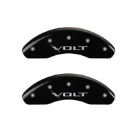 MGP 4 Caliper Covers Engraved Front & Rear Volt Black finish silver ch - 14220SVLTBK