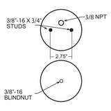 Firestone Ride-Rite Replacement Air Helper Spring Rear 224C (W217606872) - 6872