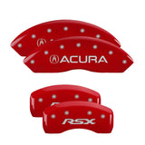MGP 4 Caliper Covers Engraved Front & Rear MGP Red finish silver ch - 38013SMGPRD