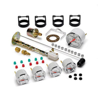Autometer Arctic White GM 5 Pc Kit Box w/ Mech Speedo, Elec Oil Press, Water Temp, Volt, Fuel Level - 1300-00408
