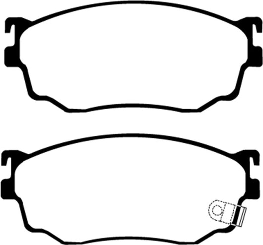 EBC 03-04 Mazda Protege 2.0 Turbo (Mazdaspeed) Ultimax2 Front Brake Pads - UD755