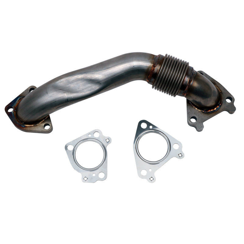 Wehrli 01-16 Chevrolet 6.6L Duramax 2in Stainless Passenger Side Up Pipe w/Gaskets (Single Turbo) - WCF100654