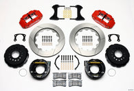 Wilwood Narrow Superlite 4R Rear P-Brk Kit 14.00in Red New Big Ford 2.50in Offset - 140-10012-R
