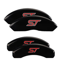 MGP 4 Caliper Covers Engraved Front & Rear No bolts/ST Black finish silver ch - 10119SST1BK