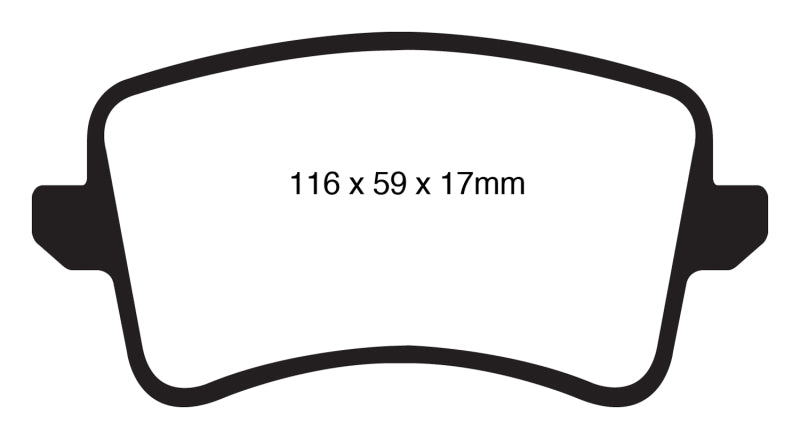 EBC 09-11 Audi A4 2.0 Turbo Greenstuff Rear Brake Pads - DP21988
