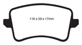 EBC 09-11 Audi A4 2.0 Turbo Greenstuff Rear Brake Pads - DP21988