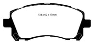 EBC 01-02 Subaru Impreza 2.0 Turbo WRX Bluestuff Front Brake Pads - DP51134NDX