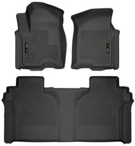 Husky Liners 2019 Chevrolet Silverado 1500 Crew Cab WeatherBeater Blk Front & 2nd Seat Floor Liners - 94021