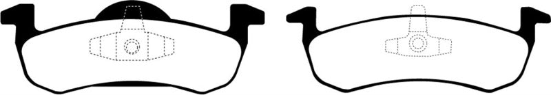EBC 07-09 Ford Expedition 5.4 2WD Yellowstuff Rear Brake Pads - DP41804R