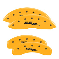 MGP 4 Caliper Covers Engraved Front & Rear MGP Yellow finish black ch - 32022SMGPYL