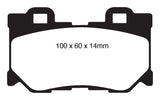 EBC 08-15 Infiniti G37 3.7 Greenstuff Rear Brake Pads - DP21824