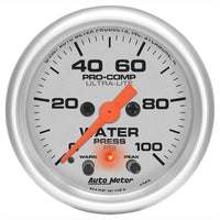 Autometer Ultra-Lite 2-1/16in 0-100PSI Electronic Water Pressure Gage - 4368