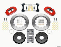 Wilwood Narrow Superlite 4R Front Hat Kit 14.00in Red 2007-Up Jeep Wrangler - 140-12440-R