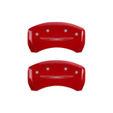 MGP 4 Caliper Covers Engraved Front & Rear Style 2/Chrysler Wing Yellow finish black ch - 32022SCW2YL