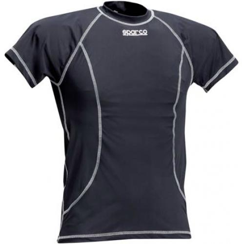 Sparco Tshirt Micropoly Blk Xlrg - 00226N4XL