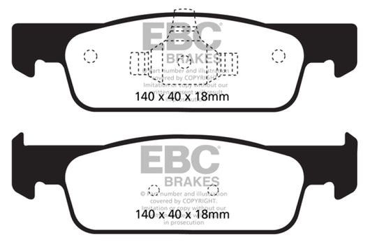 EBC 2016-2017 Smart Fortwo 0.9L Turbo Greenstuff Front Brake Pads - DP22146