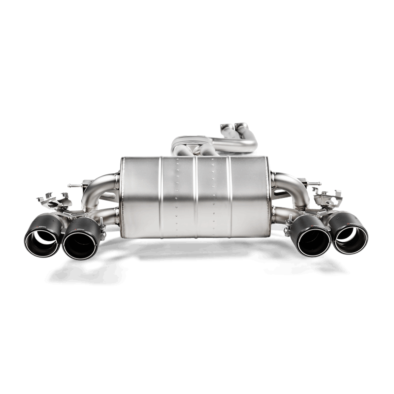Akrapovic 2018 BMW M2 Competition F87N (Excl 16-17 M2) Slip-On Line (Titanium) w/Carbon Fiber Tips - S-BM/T/3H