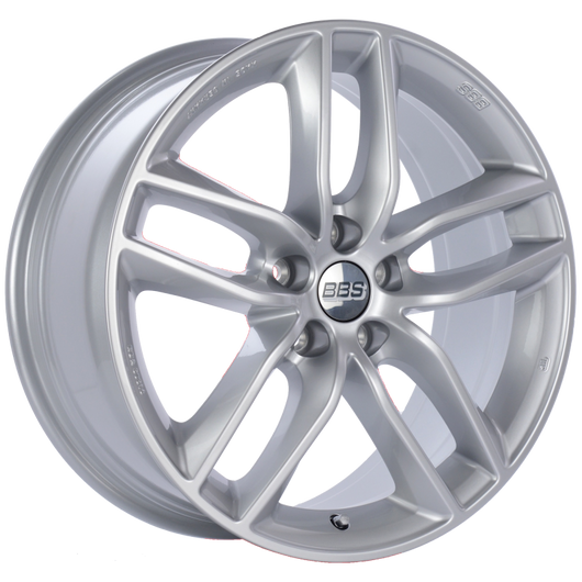 BBS SX 17x7.5 5x112 ET45 Sport Silver Wheel -82mm PFS/Clip Required - SX0301SK