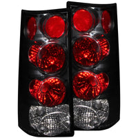 ANZO 1996-2002 Gmc Savana Taillights Black - 211148