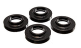 Energy Suspension 97-06 Jeep Wrangler TJ / 84-01 Cherokee Black Front or Rear Coil Lift Isolator Set - 2.6103G
