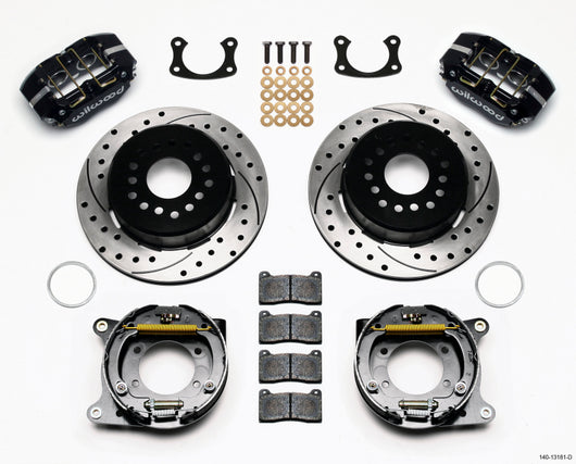 Wilwood Dynapro Lug Mount P/S Park Brake Kit Drilled New Big Ford 2.50in Offset - 140-13181-D