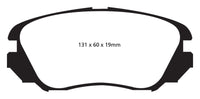 EBC 10+ Chevrolet Equinox 2.4 Greenstuff Front Brake Pads - DP62013