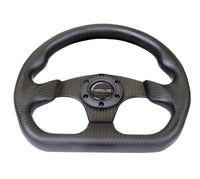 NRG Carbon Fiber Steering Wheel (320mm) Flat Bottom Matte Black Carbon - ST-009CF/MB