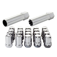 McGard SplineDrive Tuner 5 Lug Install Kit w/Locks & Tool (Cone) M12x1.5 / 13/16 Hex - Chrome (CS) - 65557CN