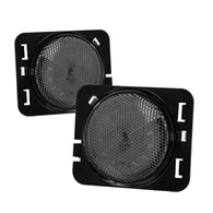 xTune Jeep Wrangler 07-15 LED Front Fender Side Marker Lights - Smoked SML-JH-JW07-LED-SM - 9033049