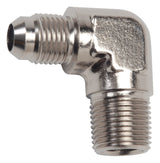 Russell Performance -8 AN to 1/2in NPT 90 Degree Flare to Pipe Adapter (Endura) - 660871