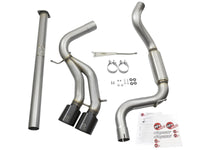 aFe Takeda 3in SS Exhaust Cat-Back 13-16 Ford Focus ST 2.0L Black Tips - 49-33083-B