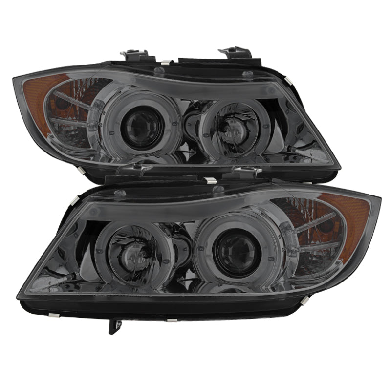 Spyder BMW E90 3-Series 06-08 Projector LED Halo Amber Reflctr Rplc Bulb Smke PRO-YD-BMWE9005-AM-SM - 5009029