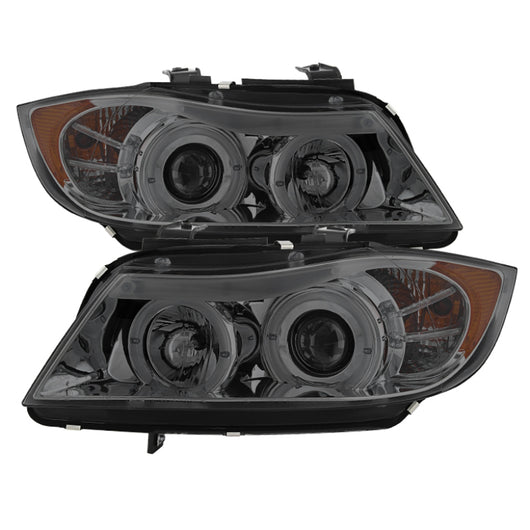Spyder BMW E90 3-Series 06-08 Projector LED Halo Amber Reflctr Rplc Bulb Smke PRO-YD-BMWE9005-AM-SM - 5009029