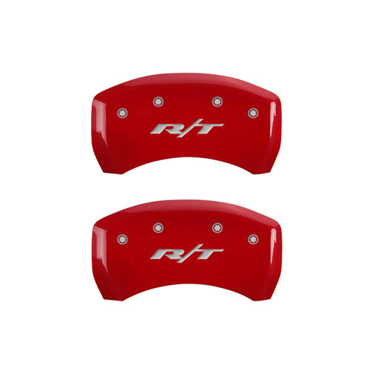 MGP 4 Caliper Covers Engraved Front & Rear RT1-Truck Yellow finish black ch - 12162SRT1YL