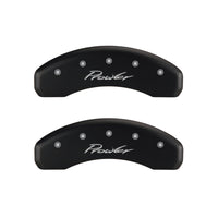 MGP 4 Caliper Covers Engraved Front & Rear Prowler Red finish silver ch - 32014SPRLRD