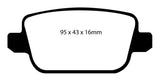 EBC 07-12 Land Rover LR2 3.2 Ultimax2 Rear Brake Pads - UD1314