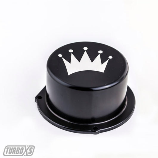 Turbo XS 15-16 Subaru WRX Billet Aluminum Vacuum Pump Cover - Black - txs-W15-VPC-BLK