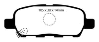 EBC 10-13 Infiniti FX35 3.5 Greenstuff Rear Brake Pads - DP61955