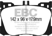 EBC 2017+ Mercedes-Benz E300 (W213) 2.0L Turbo Yellowstuff Front Brake Pads - DP43070R