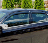 AVS 13-17 Nissan Sentra Ventvisor Outside Mount Window Deflectors 4pc - Smoke - 94248