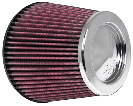 K&N Universal Chrome Filter 6in Flange ID x 7.5in Base OD x 5in Top OD x 6in H - RC-4381