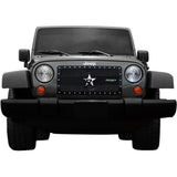 RBP RX-3 Series Studded Frame 1pc. Grille 97-06 Jeep Wrangler (All Models) - Black - RBP-951482