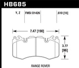 Hawk 10-11 Range Rover/Range Rover Sport Supercharged LTS Front Brake Pads - HB685Y.610