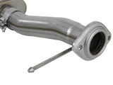 aFe Rebel Series Exht 3in SS Middle Side Exit CB w/ Black Tips 11-14 Ford F150 Ecoboost V6 3.5L (tt) - 49-43078-B