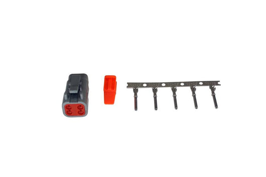 AEM DTM Style 4-Way Receptacle Connector Kit with 5 Female Pins - 35-2624