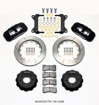 Wilwood AERO6 Front Hat Kit 14.00 63-87 C10 w/ Wilwood Pro Spindles - 140-15305